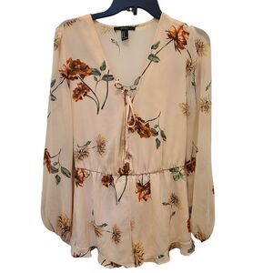 Forever 21 floral romper size medium